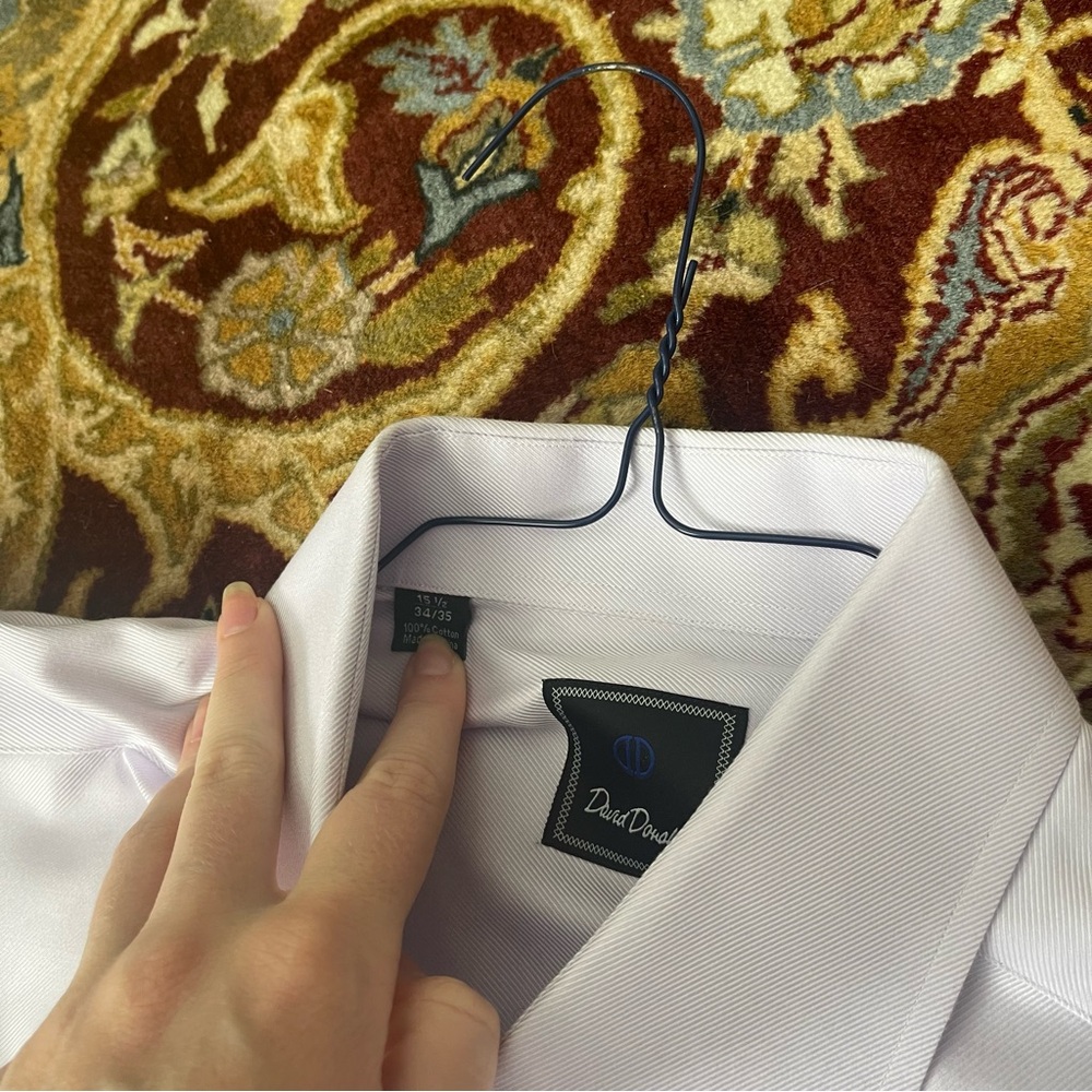 David Donahue Purple Button Down - image 8